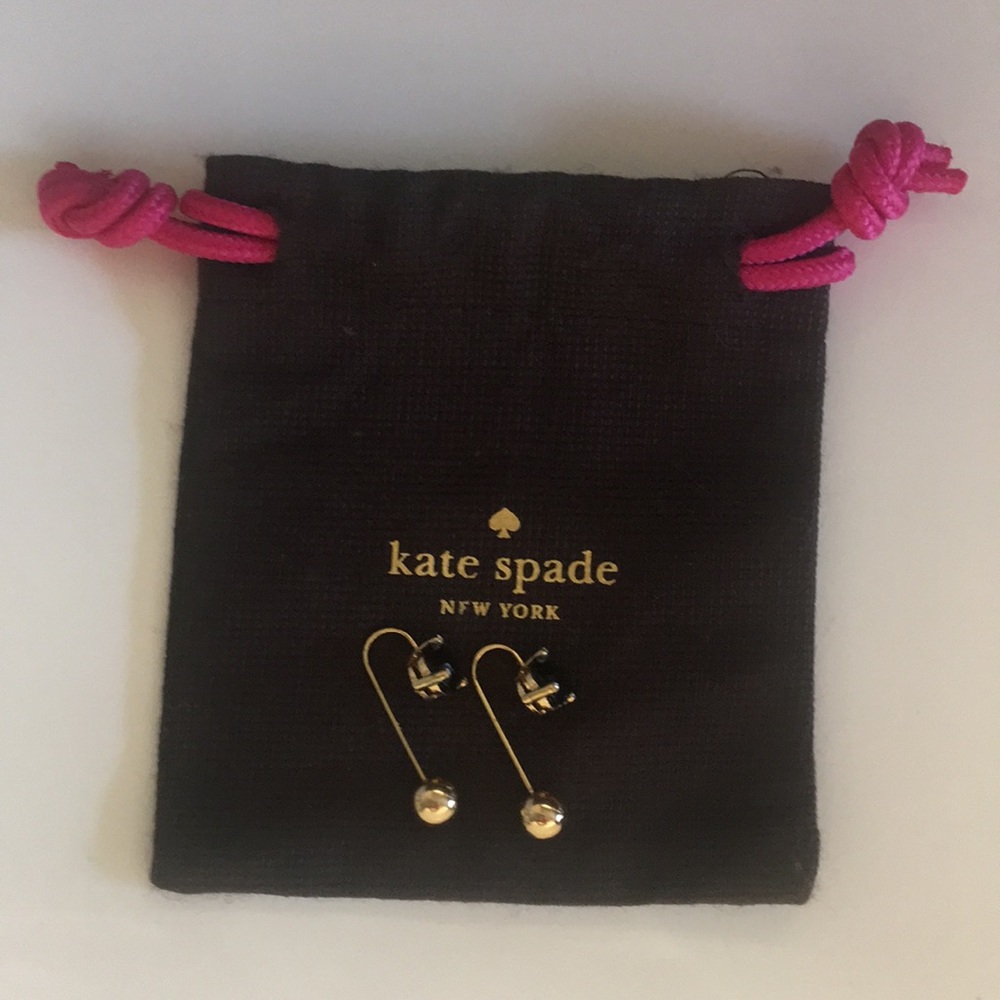 Kate Spade Black and Gold Earrings